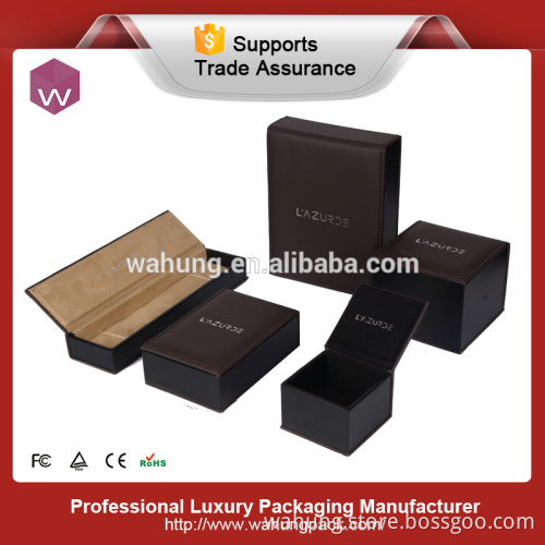 leather jewelry box for ring,new design leather jewelry box